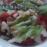 トマトレタス簡単サラダ